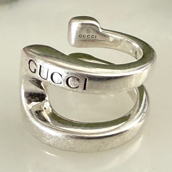 GUCCI 773042 Silver AG925 Earring Ear Cuffs - Picture 1 of 7